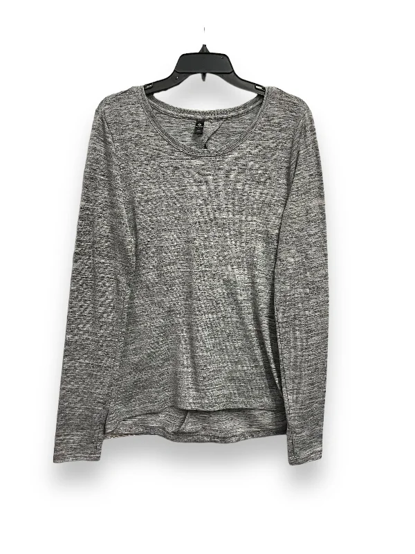 women's tops for those who want to make a fashion statementTop Long Sleeve By 90 Degrees By Reflex In Grey, Size: L