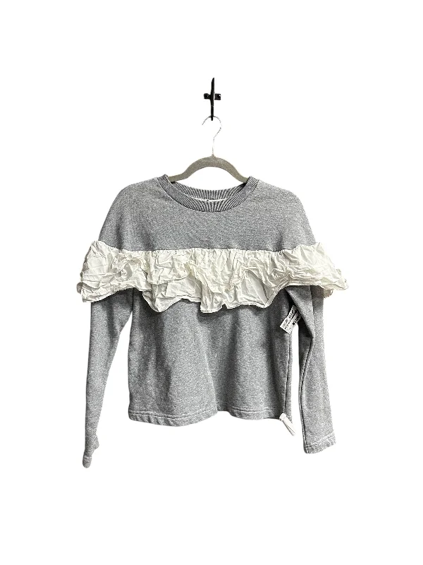 women's tops for boho-chic stylesTop Long Sleeve By English Factory In Grey, Size: Xs