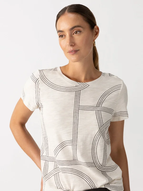 women's tops for those who want to make a bold fashion statement with their choice of topsThe Perfect Tee Graphic Lines