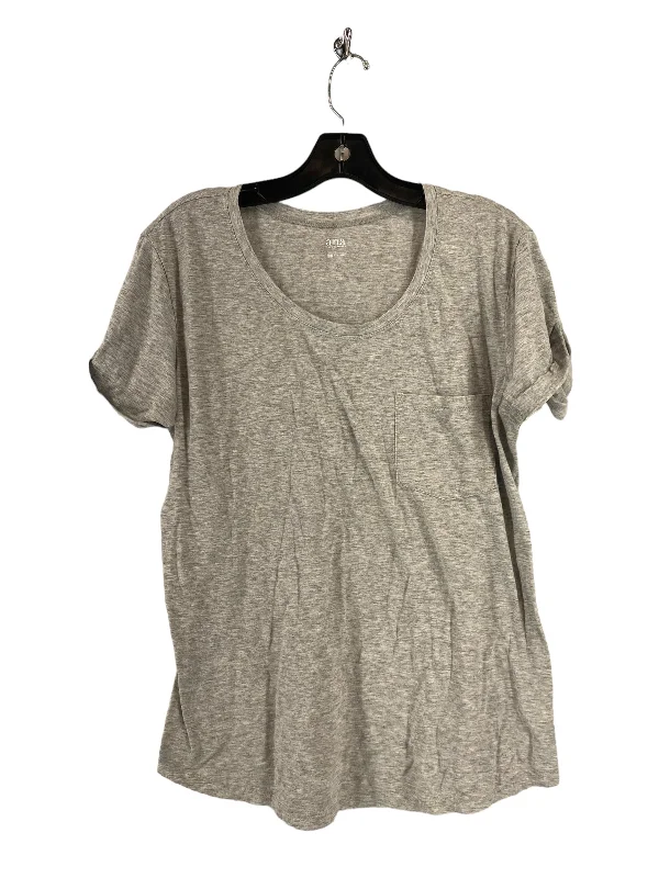 women's tops for those who want to show off their figure in a flattering wayTop Short Sleeve By Ana In Grey, Size: L