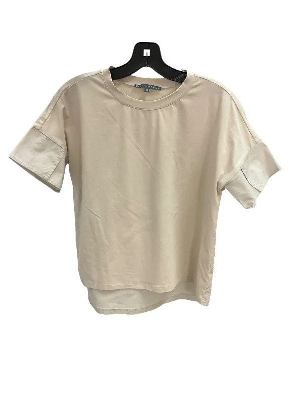 women's tops for those who appreciate subtle and muted tonesTop Short Sleeve By Nordstrom In Beige, Size: Xs