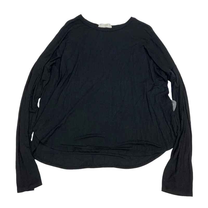 women's tops for black-tie affairsTop Long Sleeve Basic By Double Zero In Black, Size: M