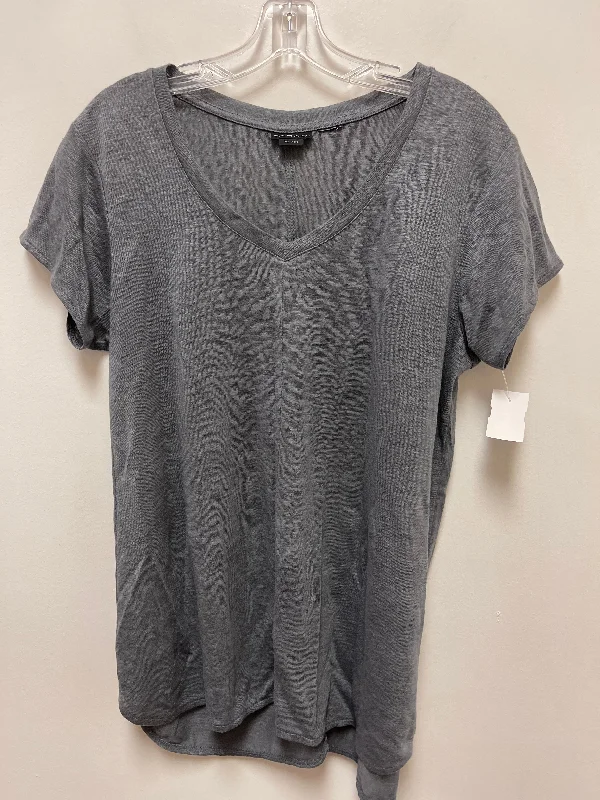 women's tops for glamorous eveningsTop Short Sleeve By T Tahari In Grey, Size: L