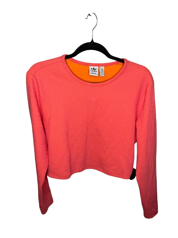 women's tops for those who prefer classic over trendy stylesTop Long Sleeve By Adidas In Pink, Size: Xl