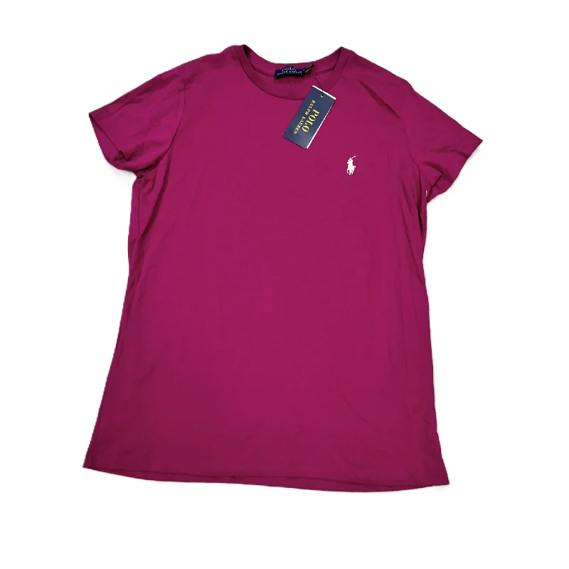 women's tops for those who want to add a touch of sophistication to their casual attireTop Short Sleeve Designer By Polo Ralph Lauren In Purple, Size: M