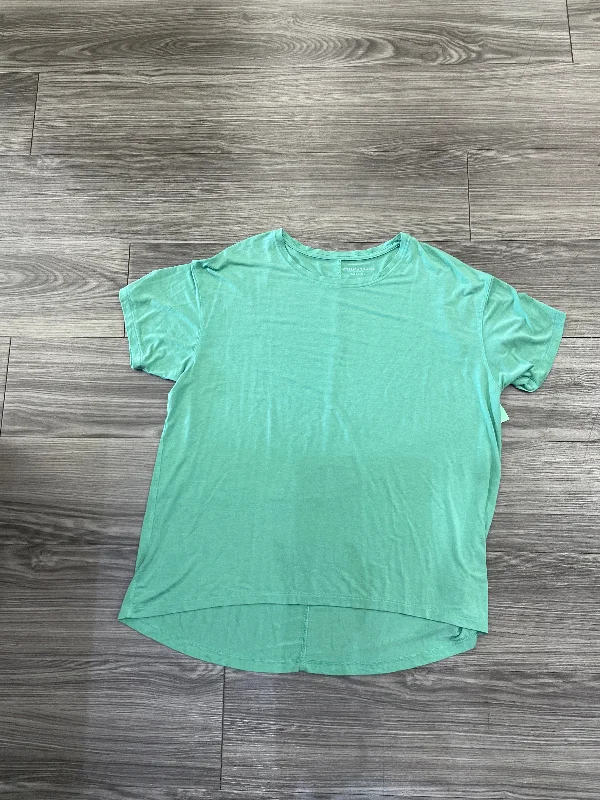 women's tops for everyday eleganceTop Short Sleeve By American Eagle In Green, Size: L