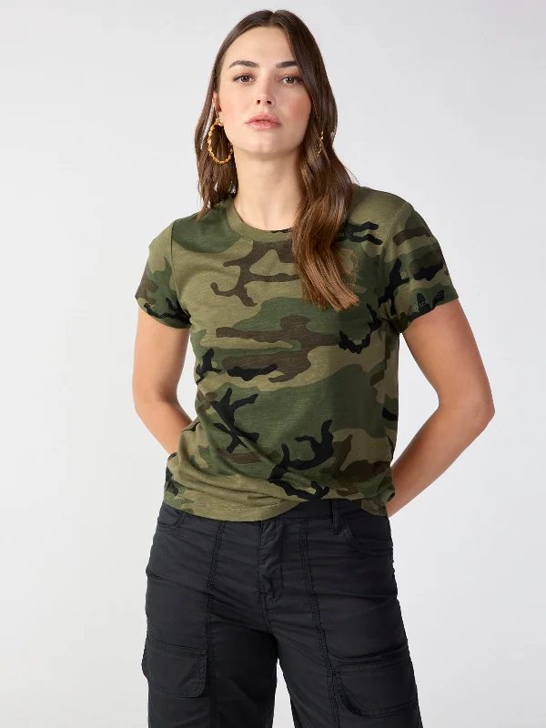 women's tops for those who want to stay cool and chic during warmer weatherThe Perfect Tee Hiker Camo