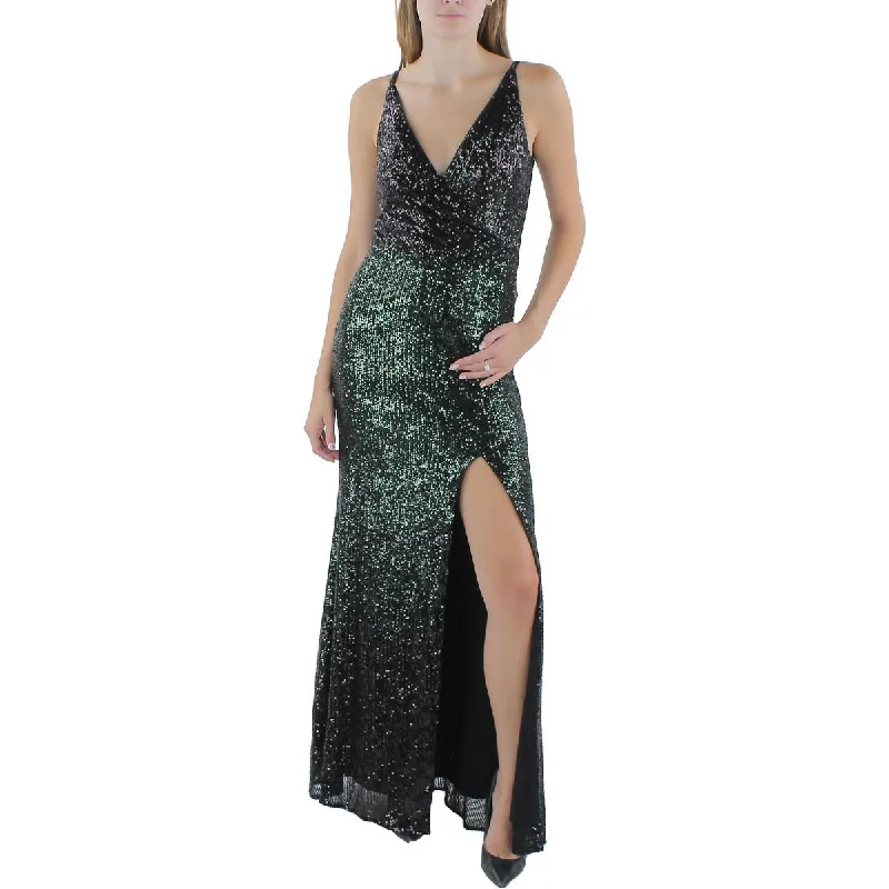 women's trendy dressesDress The Population Womens Sequined Sleeveless Evening Dress