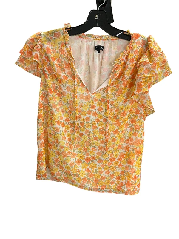 women's tops for those who prefer classic over trendy stylesTop Short Sleeve By 1.state In Yellow, Size: M