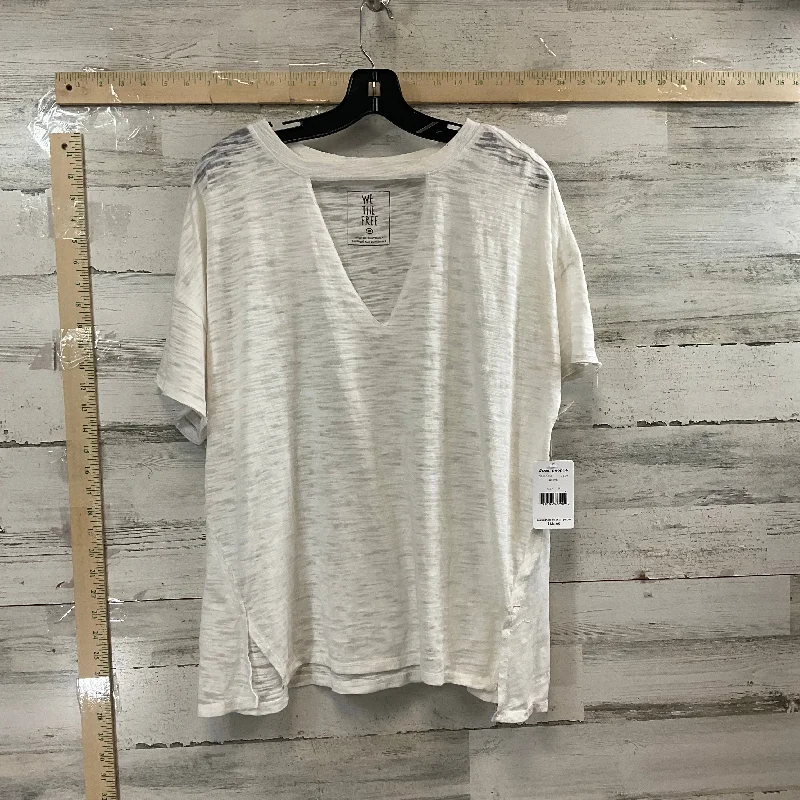 women's tops for those who want to wear versatile pieces that can be dressed up or downTop Short Sleeve By We The Free In White, Size: M