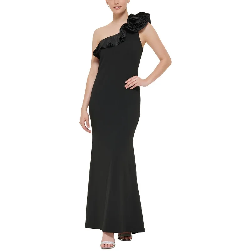 women's flowy dressesJessica Howard Womens Petites Ruffled Long Evening Dress