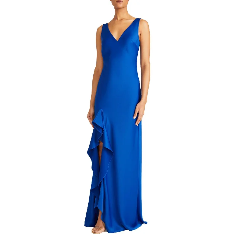 Tulle DressML Monique Lhuillier Womens Split Hem Full Length Evening Dress