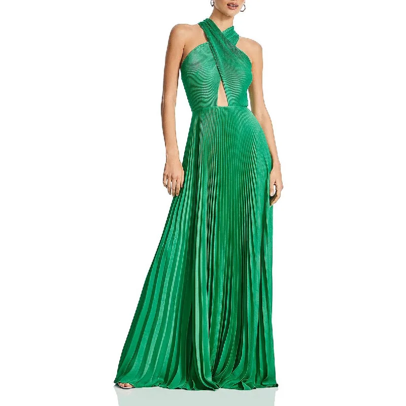 women's easy-to-wear dressesA.L.C. Womens Athena Satin Sleeveless Evening Dress