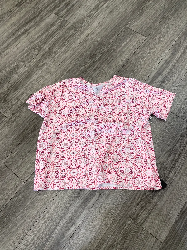 affordable women's topsTop Short Sleeve By Croft And Barrow In Paisley Print, Size: 3x