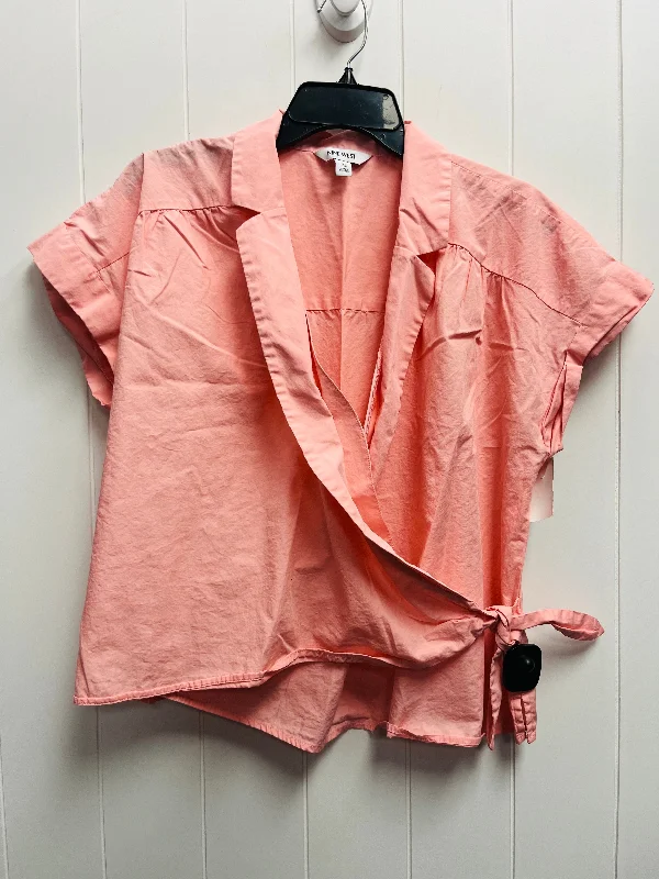 women's tops for those who love to experiment with fashionTop Short Sleeve By Nine West In Pink, Size: Xl