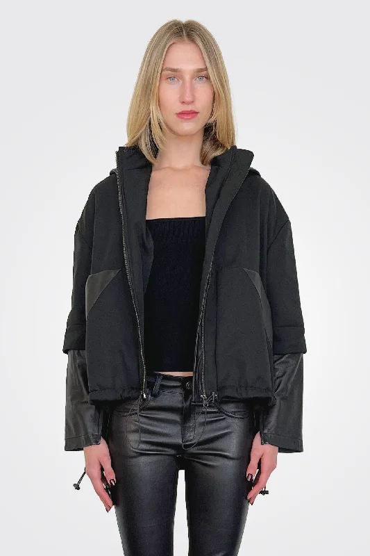 women's coats for winter sports enthusiastsEve Hooded Jacket - Black