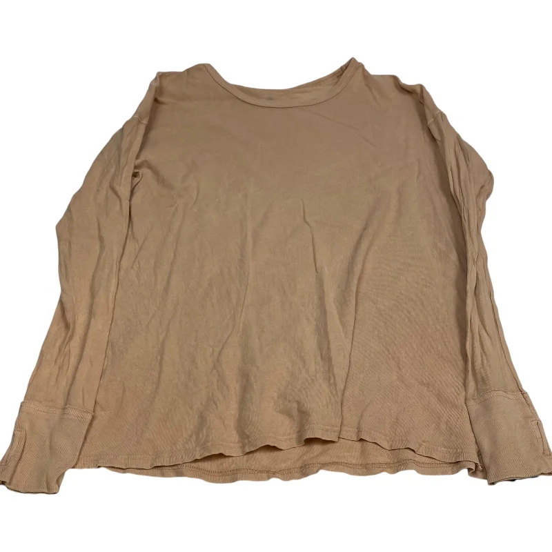 women's tops for gala dinnersTop Long Sleeve Basic By Aerie In Tan, Size: S