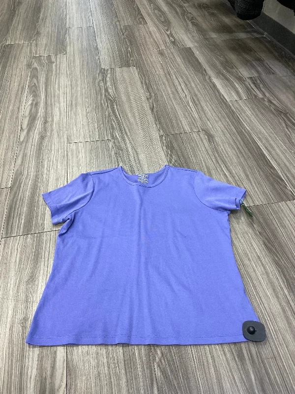 women's tops with unique designsTop Short Sleeve By L.l. Bean In Purple, Size: M