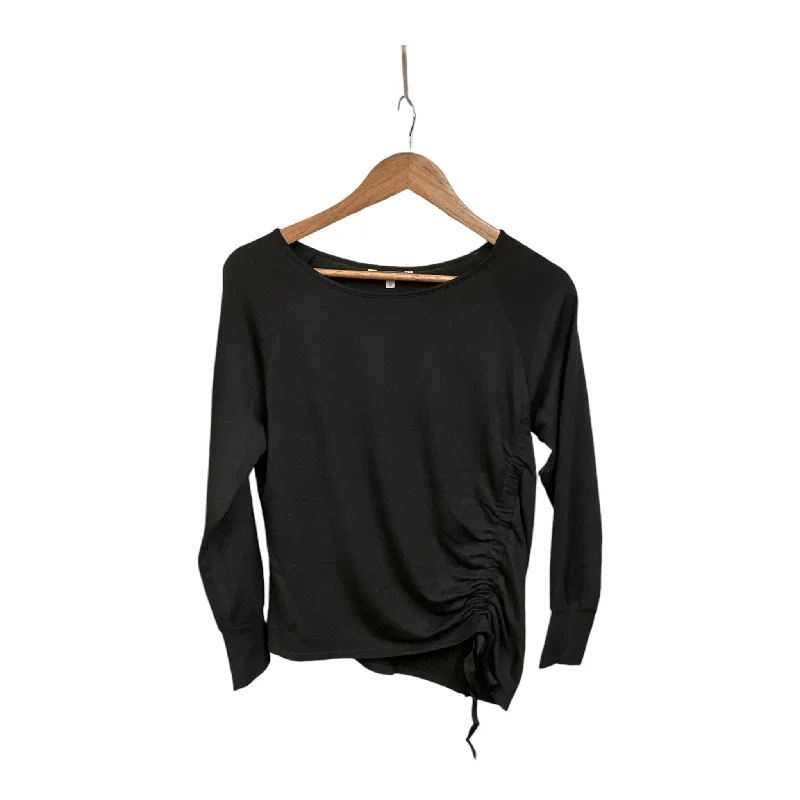 women's tops for those who want to wear pieces that are both functional and fashionableTop Long Sleeve By Peyton Jensen In Black, Size: M