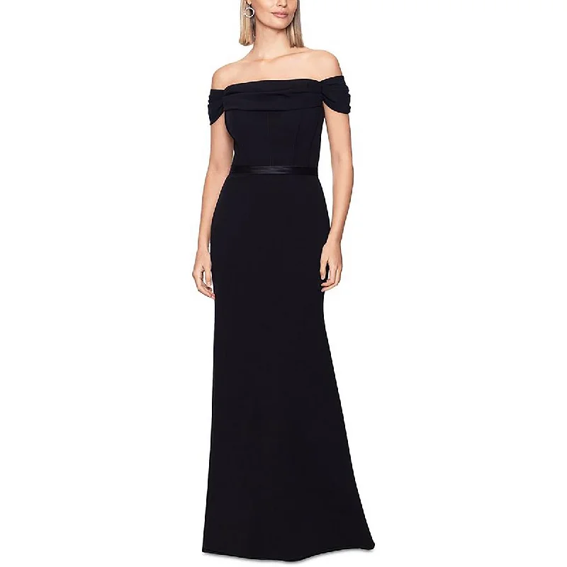 women's tall dressesB&A by Betsy and Adam Womens Off-The-Shoulder Formal Evening Dress