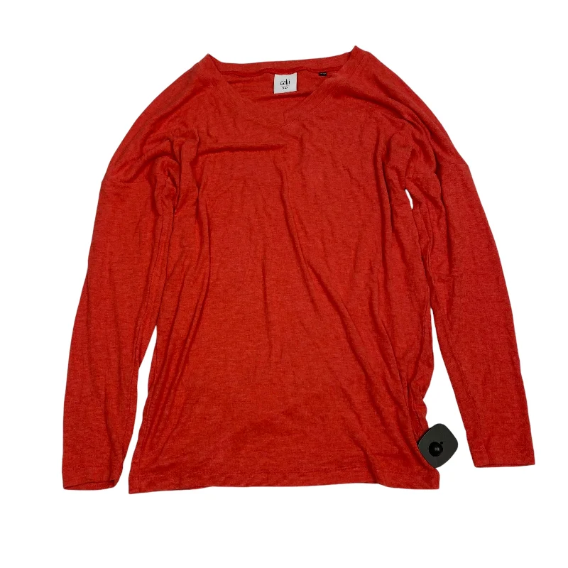 women's tops for bridal showers and baby showersTop Long Sleeve By Cabi In Red, Size: Xxs