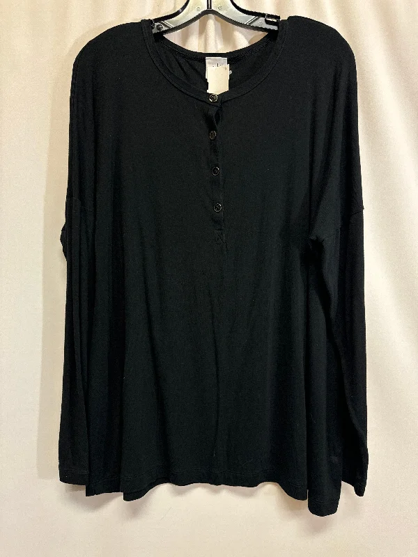 women's tops for those who want to stay on top of the latest fashion trends and wear pieces that are both stylish and on-trendTop Long Sleeve By Cabi In Black, Size: L