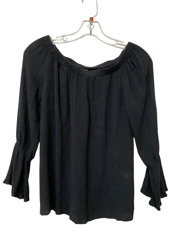 women's tops for those who seek both style and comfortTop Long Sleeve By Sanctuary In Black, Size: S