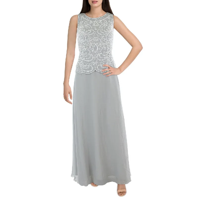 Ribbon DressJKara Womens Popover Embellished Evening Dress