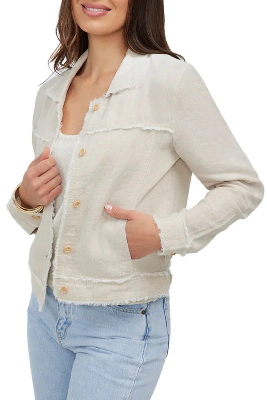 women's down coatsBELLA LINEN JACKET - HS24215