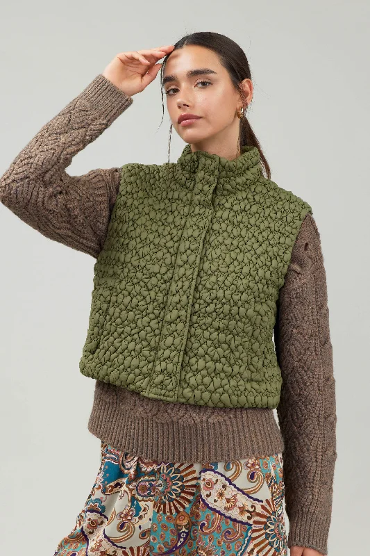 parkas for womenQuilted Cropped Vest