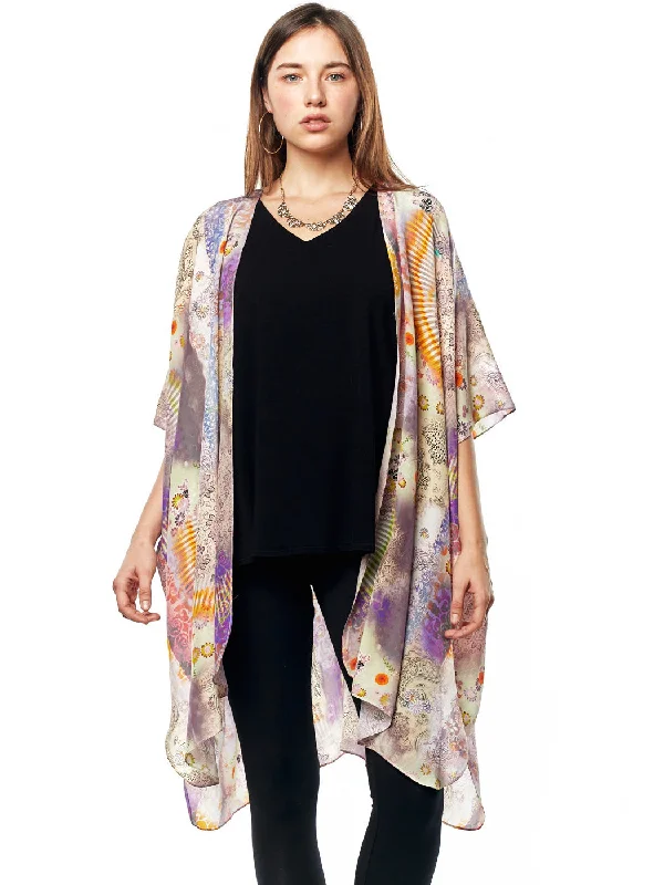 modern women's coatsTianello Cecilia Washable Silk Zen Robe