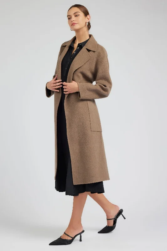 women's coats for those who appreciate timeless fashionOversized Belted Wool Coat