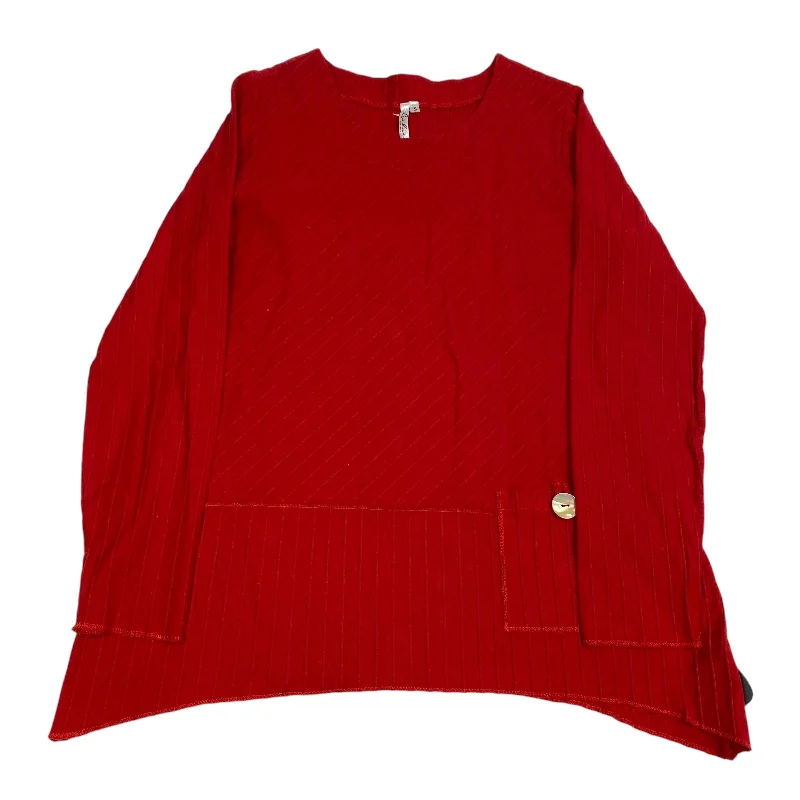 women's tops for fashion-forward individualsTop Long Sleeve By Lulu B In Red, Size: S