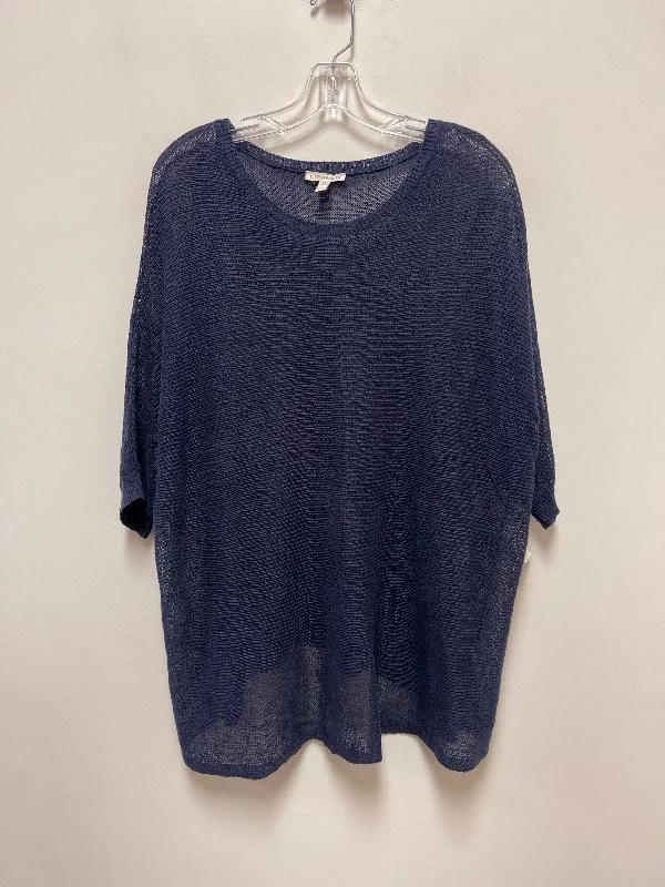 women's tops for gala dinnersTunic Short Sleeve By Eileen Fisher In Navy, Size: Xs