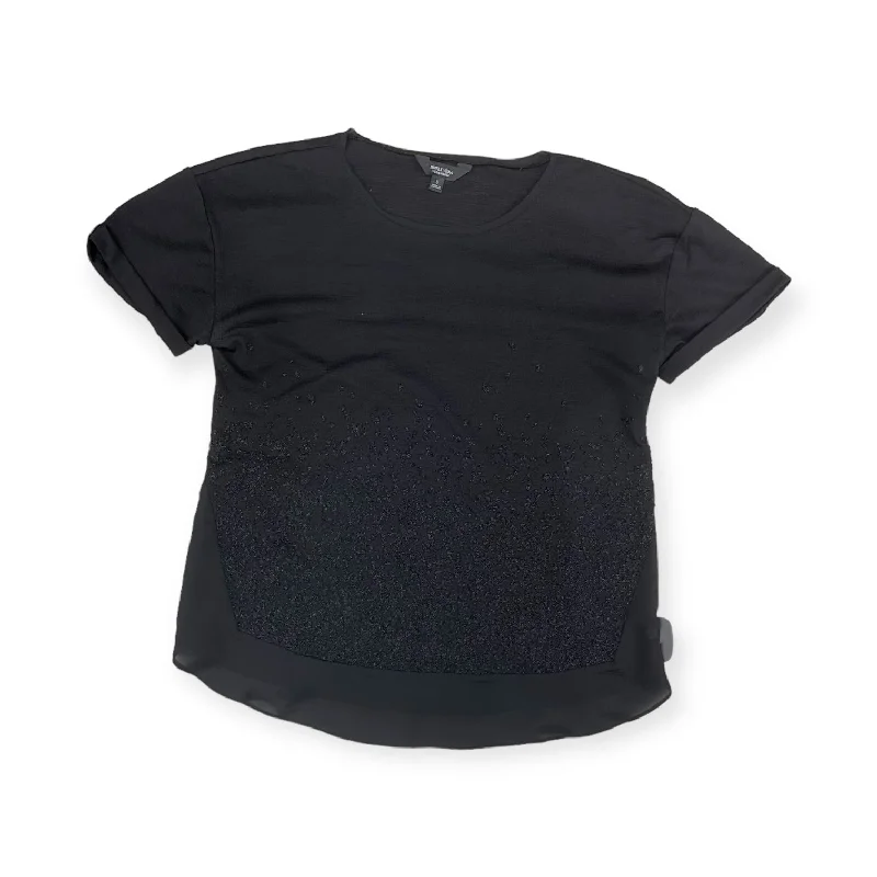 women's tops for those who seek both style and comfortTop Short Sleeve By Simply Vera In Black, Size: S