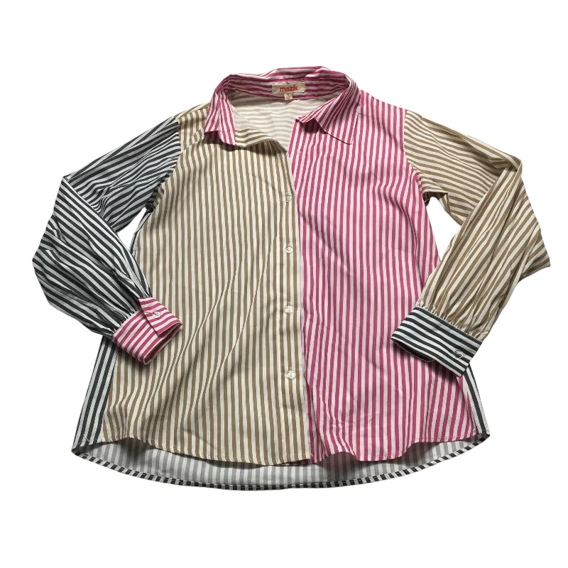 women's tops for those who want to invest in timeless piecesTop Long Sleeve By Clothes Mentor In Striped Pattern, Size: S