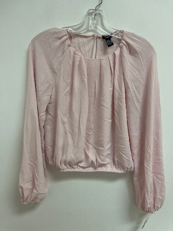 women's tops for those who want to stay updated with the latest fashion trendsTop Long Sleeve By Express In Pink, Size: Xs