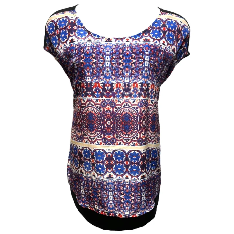 women's tops for fashion-forward individualsTop Short Sleeve By Dressbarn In Multi-colored, Size: 2x