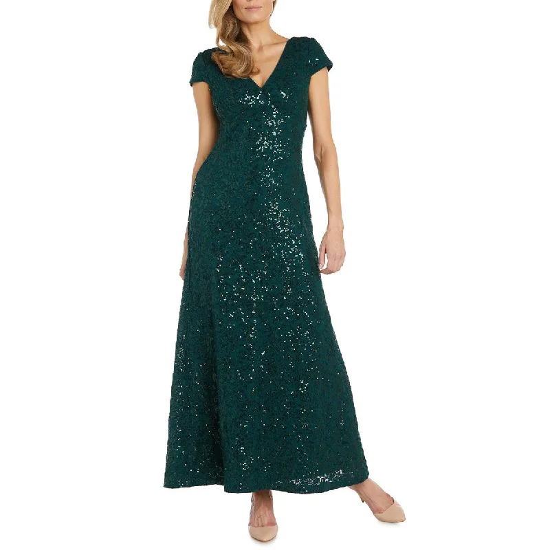 women's vintage dressesR&M Richards Womens Lace Full Length Evening Dress