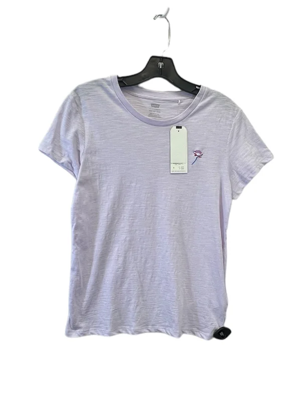 women's tops for those who seek both style and comfortTop Short Sleeve Basic By Levis In Purple, Size: S