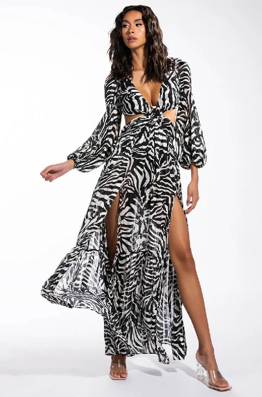 women's plus-size dressesZEBRA VIBEZ MAXI DRESS