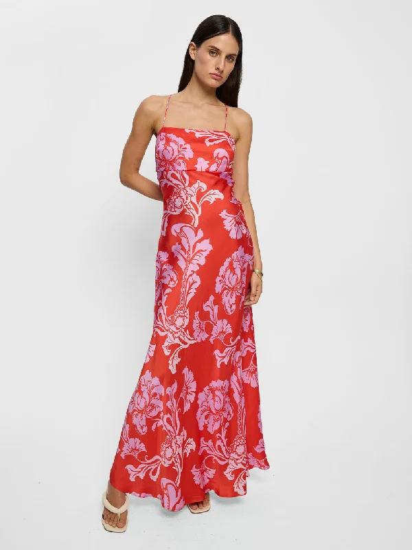 Scoop-Neck DressOlina Strappy Maxi Dress