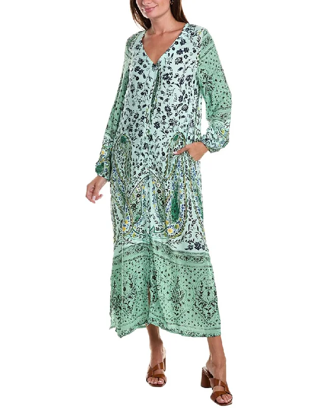 women's retro dressesANNA KAY Lorena Silk-Blend Maxi Dress