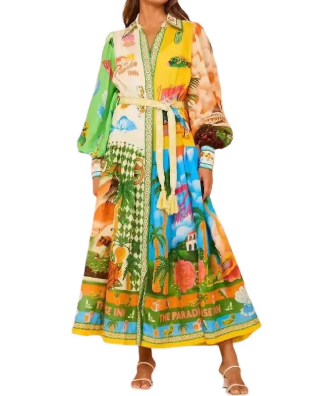 women's pastel dressesResort Maxi Dress In Multi-Colored