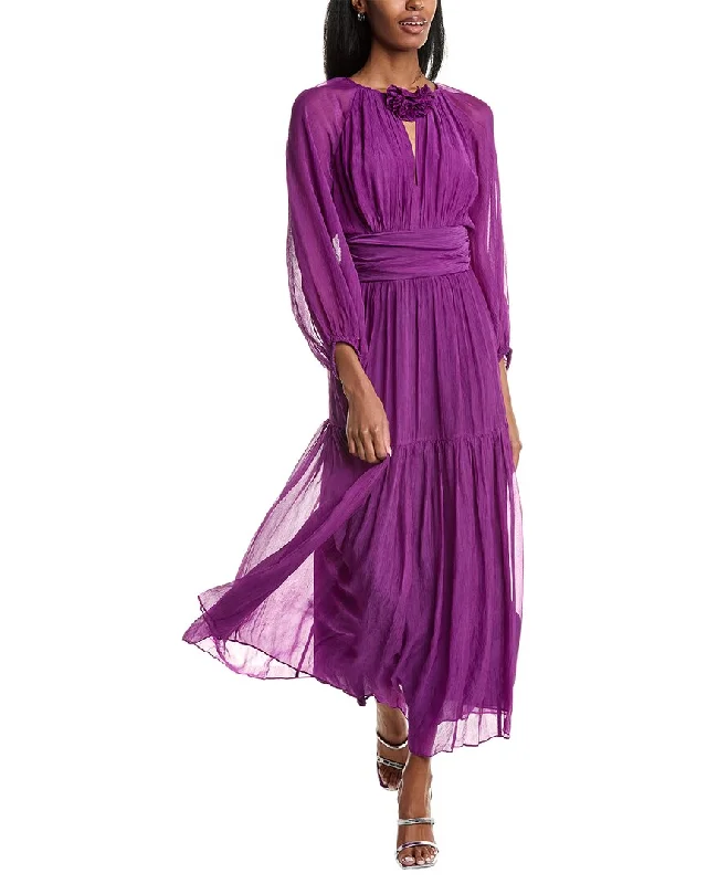 women's everyday dressesba&sh Chiffon Maxi Dress