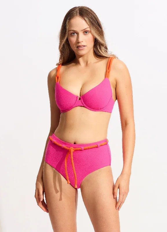 Sweetheart Female SwimwearHigh Waisted Pant - Fuchsia Rose