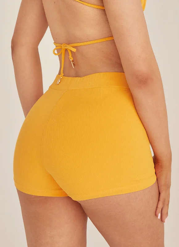 Figure-Hugging Female SwimwearSalty Days Swim Short - Summer Mango