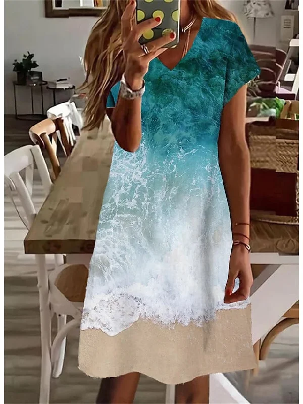 Floor-Length DressBoho Summer Dress, Bohemian Mini Dress For Women