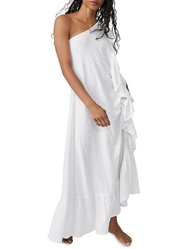 Trumpet DressElisa Womens Ruffled Long Maxi Dress