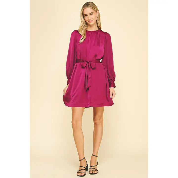 women's affordable dressesSTAIN SOLID MINI DRESS